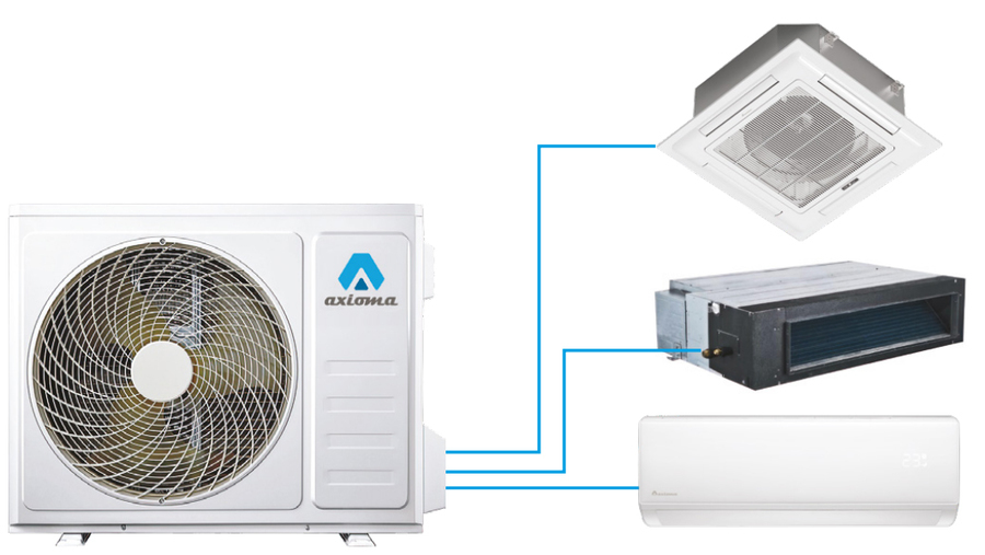 Внешний блок мульти сплит-системы на 2 комнаты Axioma ASB14M2Z1R1 — изображение 2