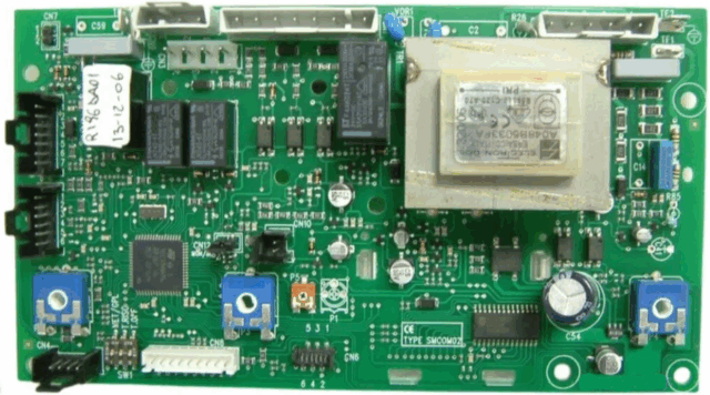 Плата управления Baxi PCB MAIN WITH DISPLAY