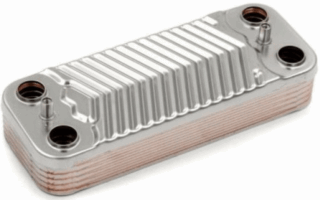 Теплообменник Baxi Теплообменник ГВС пластинчатый вторичный 12 пластин (6304131043)