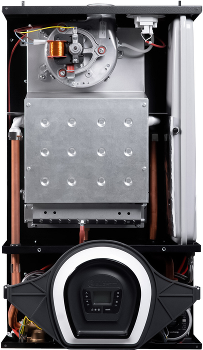 Настенный газовый котел 32 кВт Federica Bugatti 32В VARME BLACK 1-конт. с дисп. с датчиком бойлера — изображение 4