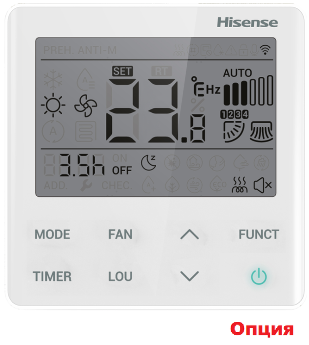 Напольно-потолочный внутренний блок мульти-сплит системы Hisense Free Match AKT-12UR4RK8 Wi-Fi — изображение 3