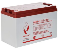 AGM аккумулятор РУБИН РЭ-АКБ12100
