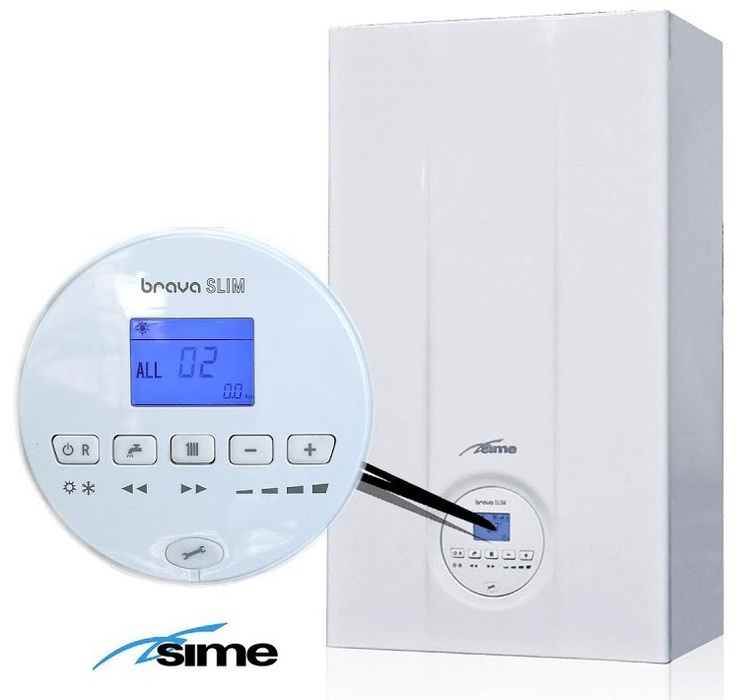 Настенный газовый котел 32 кВт Sime BRAVA SLIM HE 35 ERP — изображение 2