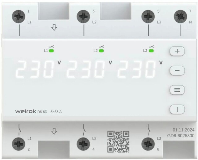 Реле напряжения Welrok D6-50 — изображение 2
