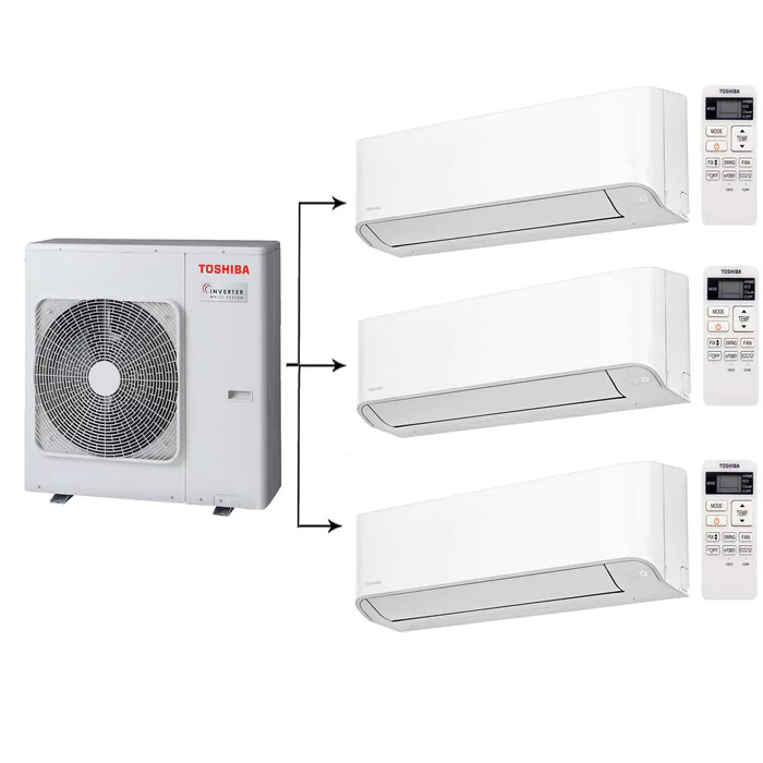 Мульти сплит-система на 3 комнаты Toshiba RAS- 3M26U2AVG-E/RAS-B07J2KVG-E*3шт — изображение 5