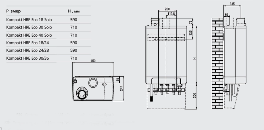 Настенный газовый котел ACV Kompakt HRE eco 24/28 — изображение 5