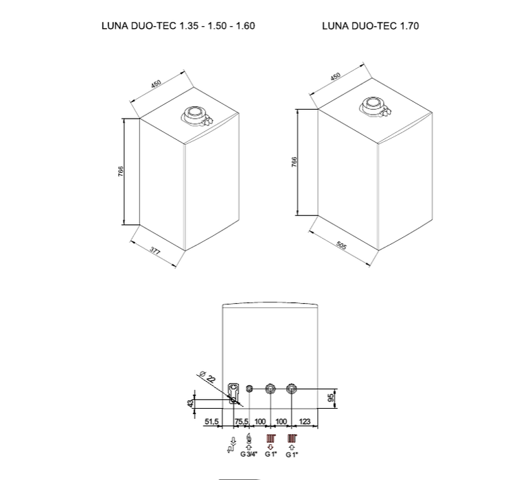 Настенный газовый котел Baxi LUNA DUO-TEC MP 1.60 — изображение 3