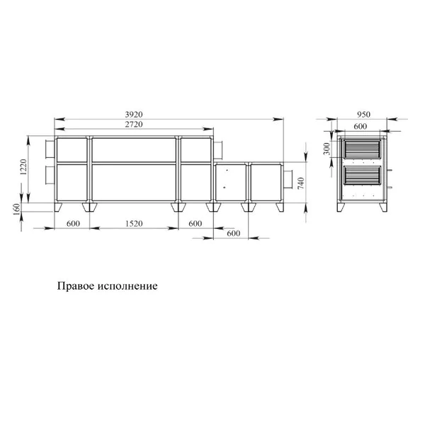 Приточно-вытяжная вентиляционная установка Breezart 3700 Lux RP F PB 15-380 — изображение 2