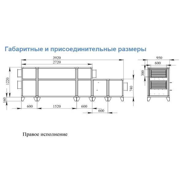 Приточно-вытяжная вентиляционная установка Breezart 3700 Lux RP W PB 15-380 — изображение 3