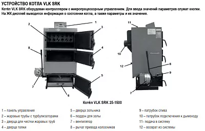 Твердотопливный котел Kentatsu SRK-1100 VLK SRK — изображение 2