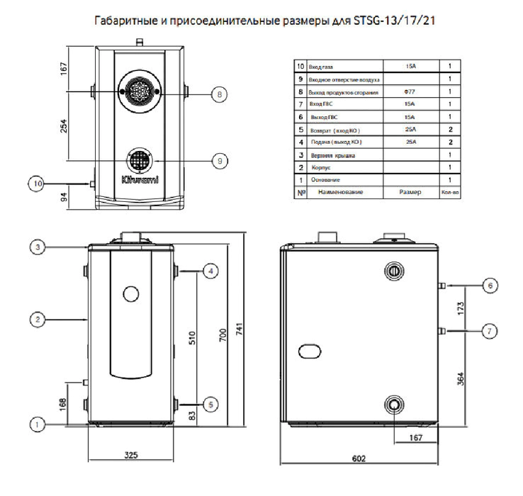 Напольный газовый котел Kiturami STSG-17 GAS 19,7 кВт — изображение 5
