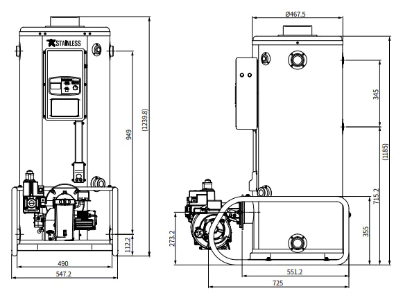 Напольный газовый котел 80 кВт Navien 735GTD — изображение 3