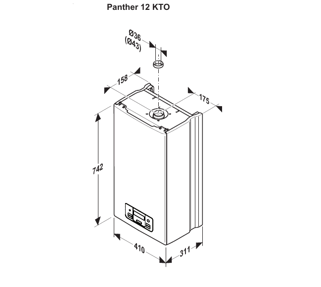 Настенный газовый котел Protherm Пантера 12КТО (0010015240) — изображение 5
