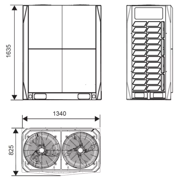 Наружный блок VRF системы Systemair SYSVRF2 M 400 AIR EVO HR R — изображение 2