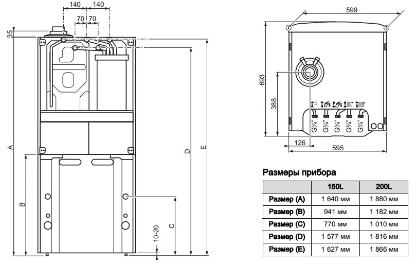 Напольный газовый котел Vaillant ecoCOMPACT VSC INT 266/4-5 200 H — изображение 5