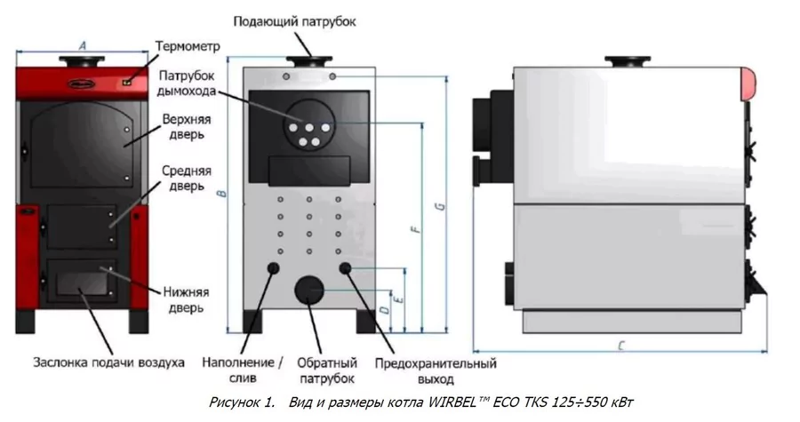Твердотопливный котел Wirbel EKO-TKS 500 — изображение 3