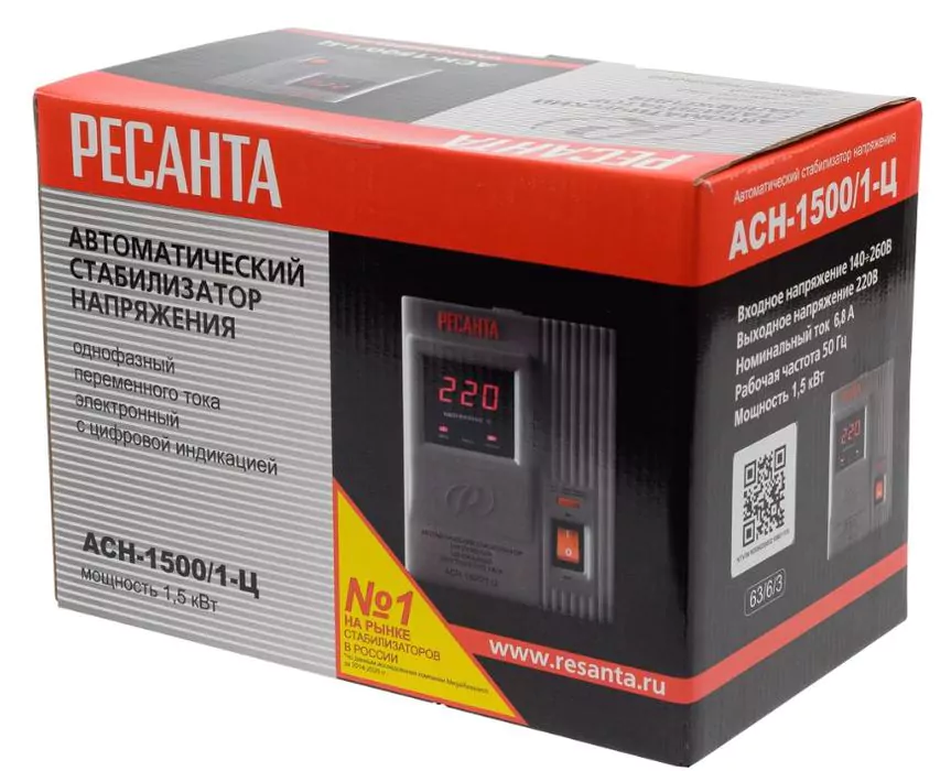 Стабилизатор напряжения Ресанта АСН-1 500/1-Ц — изображение 9