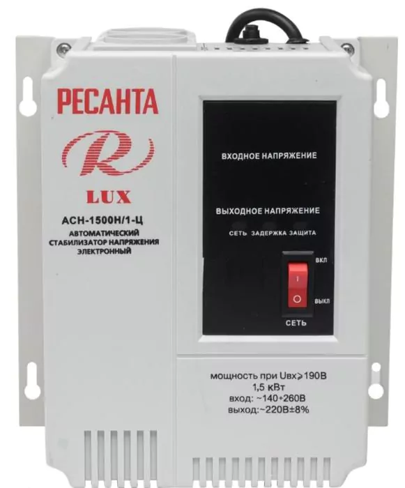 Стабилизатор напряжения Ресанта АСН-1 500Н/1-Ц — изображение 2