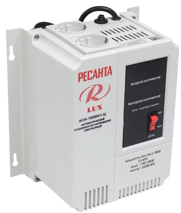 Стабилизатор напряжения Ресанта АСН-1 500Н/1-Ц — изображение 3