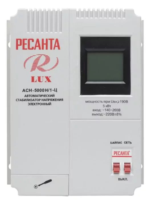 Стабилизатор напряжения Ресанта АСН-5 000 Н/1-Ц — изображение 2