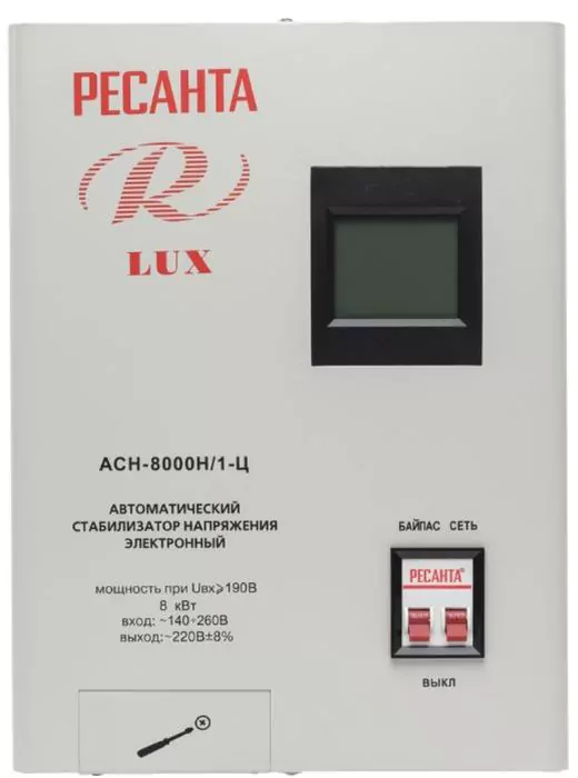 Стабилизатор напряжения Ресанта АСН-8 000 Н/1-Ц — изображение 2