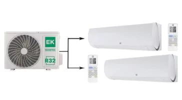 Мульти сплит система на 2 комнаты Euroklimat EKSF-20HNSх2/EKOG-40HIS2