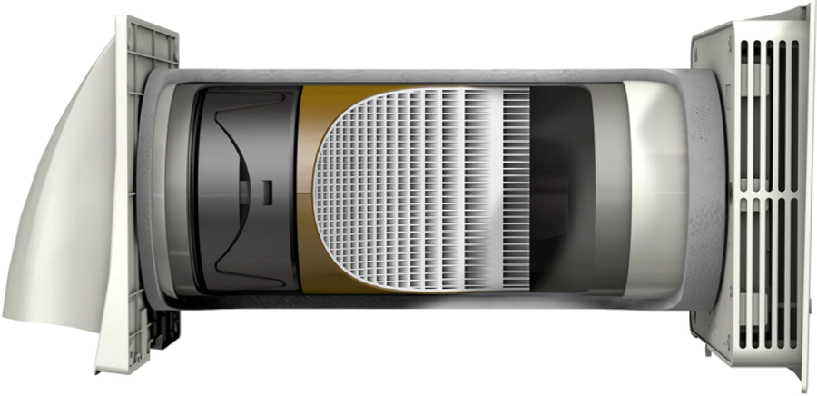 Бытовая приточно-вытяжная вентиляционная установка Marley MEnV-180-Plus-60 — изображение 2