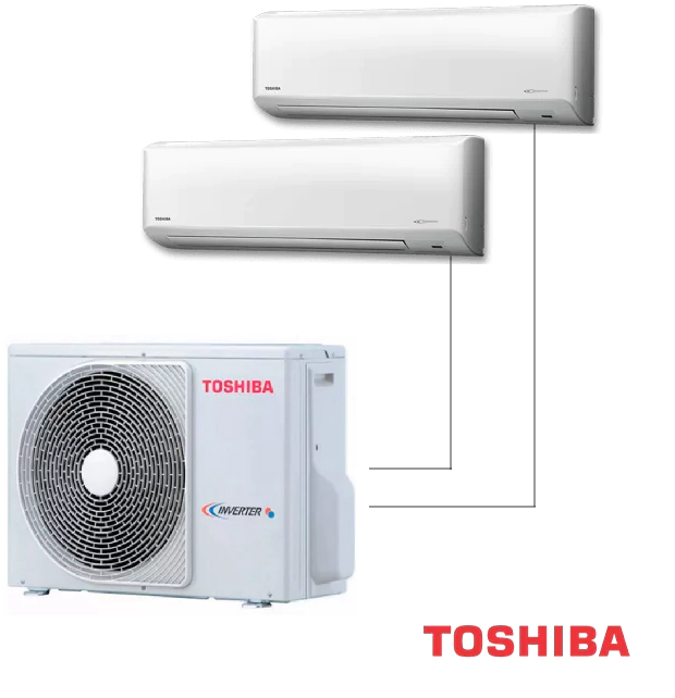 Внешний блок мульти сплит-системы на 2 комнаты Toshiba RAS-2M14G3AVG-E — изображение 3
