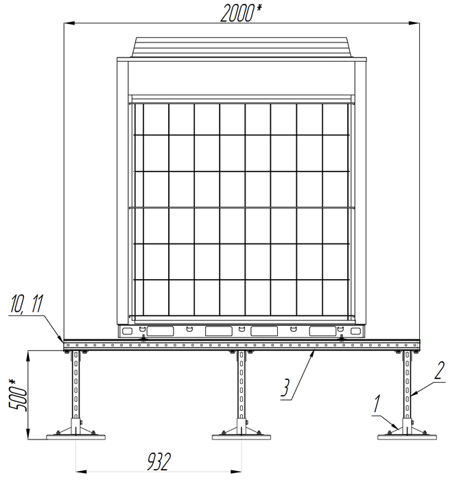 Подставка для кондиционера TMC Г .КР VRF/VRV350 КГ -2