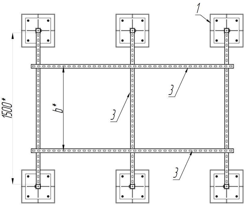 Подставка для кондиционера TMC Г .КР VRF/VRV350 КГ -2 — изображение 3