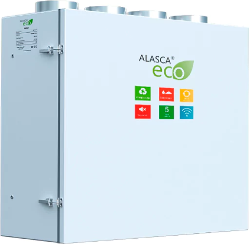 Приточно-вытяжная вентиляционная установка 500 Alasca ECO V300EC E
