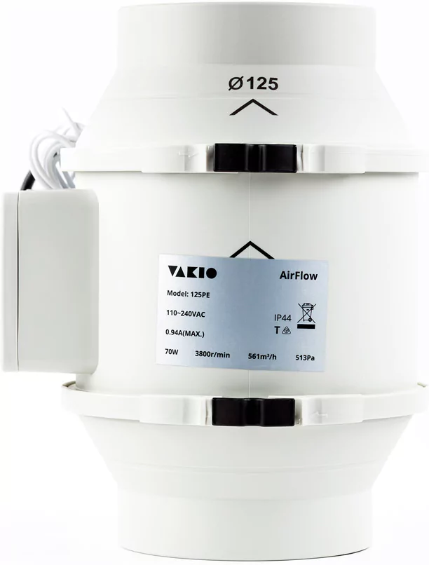 Канальный круглый вентилятор Vakio AirFlow 125PE — изображение 9