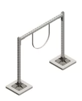 Опорная конструкция для воздуховодов Д80-400 на NV30