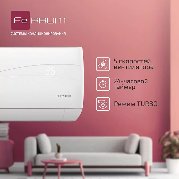 Кондиционер Ferrum Titan iFIS09VR1/iFOS09VR1-LE — изображение 4